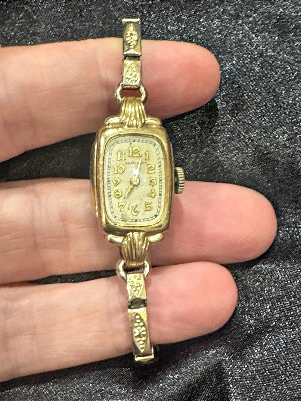 Hamilton Gold-Tone Bracelet Watch
